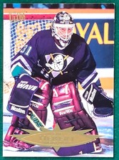 Guy Hebert - 1995-96 Fleer Ultra #1 - Anaheim Mighty Ducks Hockey Card