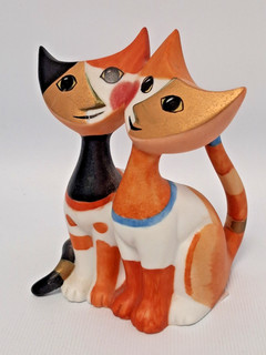 Rosina Wachtmeister Due Amici Two Cats Figurine Goebel