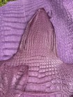 Wild Alligator Gator Belly Leather Professionally Tanned In Pastel Pink — photo 8
