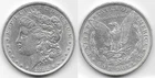 1882 Morgan dollar coin $1 VF very fine borderline AU