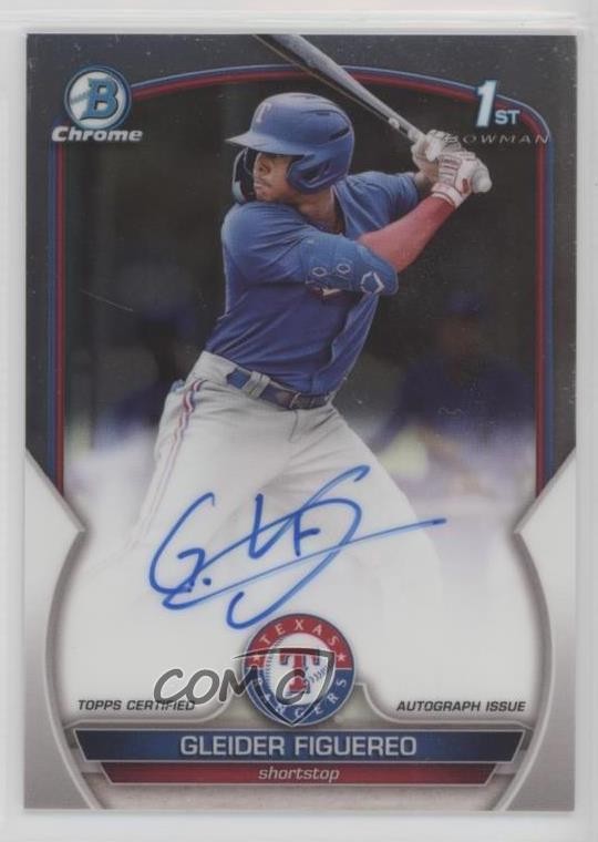 2023 Bowman Chrome Prospect Auto Gleider Figuereo #CPA-GF Auto 01wt