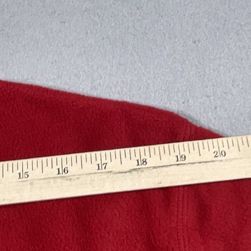 Vintage Nautica Fleecepullover Herren Large rot SPELLOUT Nautica Jeans Rundhals - Bild 6 von 12