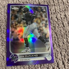 2022 Topps Chrome Update Joe Dunand #USC192 Purple Refractor Marlins Rookie RC