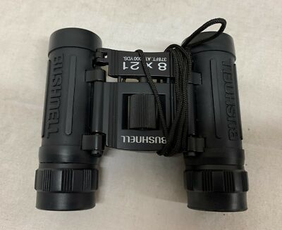 Bushnell Power View 13-2514 Compact Binoculars 8x21 378ft 1000Yds W/ Box  Case - Main Image