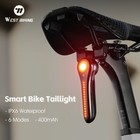 WEST BIKING Waterproof Bicycle Light LED Smart Brake Sensing Bike Tail Light Red