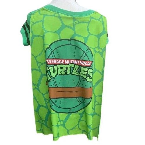 Nickelodeon Ninja Turtle TMNT Junior Shirt size L Green Cape Short Sleeve - Picture 4 of 6