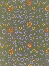 Molto Bello Disegno Astratto Guazzo Su Carta Verde 1960 Jean Ragache A Identify