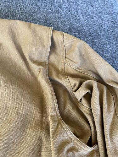 Duluth Trading Company Mens 2XLT Jacket Brown Duck Canvas Cord Collar Field Work - Picture 16 of 22