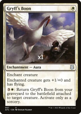 MTG Commander: Adventures in the Forgotten Realms AFC Gryff's Boon MINT