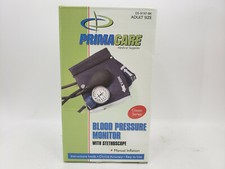 PRIMACARE BLOOD PRESSURE MONITOR WITH STETHOSCOPE ADULT SIZE MANUAL INFLATION