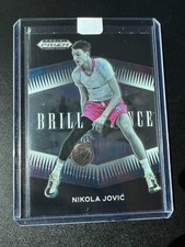 Nikola Jovic 2022 Panini Prizm Draft Picks #BR-NJ BRILLIANCE - BLACK & SILVER