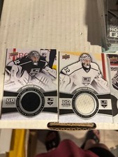 Jonathan Quick Upper deck game jersey lot