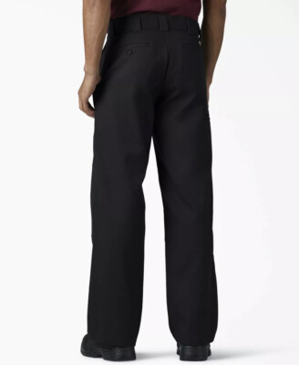 NEW Dickies Loose Fit Double Knee Work Pants Black Mens 30W x 32L 