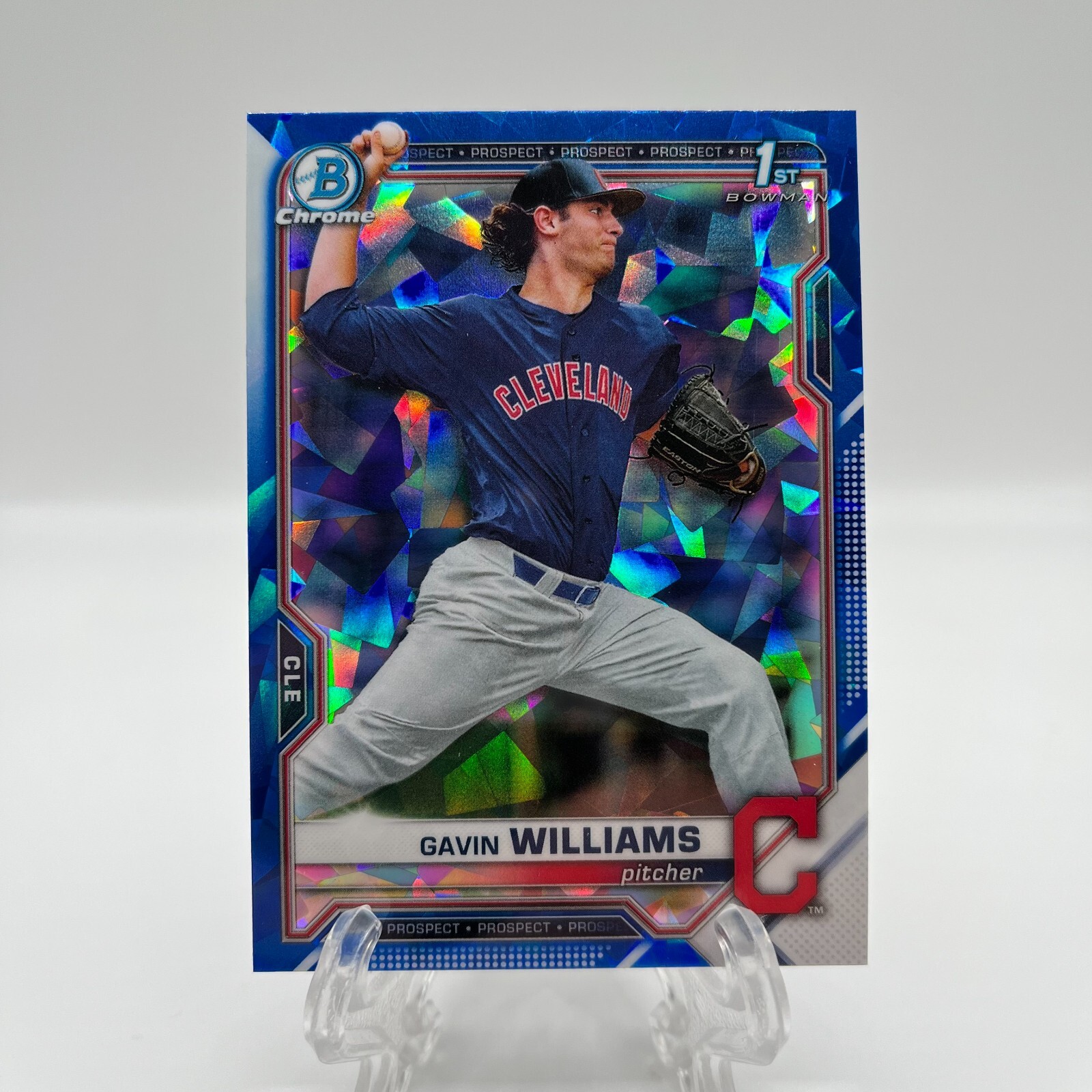 2021 Bowman Chrome Draft Sapphire Edition Gavin Williams #BDC-93