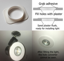Downlight Spotlight Hole Converter - Hole size 75mm - Plastic