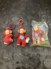 Teletubbies Poe Lot 3 Vintage Bag Clips, Bk Kids Meal Sealed 1999