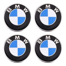 4 Stück 65mm For BMW Auto Nabenkappen Logo Felgen Emblem Radkappen Aufkleber *