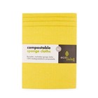 PACK OF 4 COMPOSTABLE SPONGE Reusable, CLEANING CLOTHS, for kitchen, bathroom
