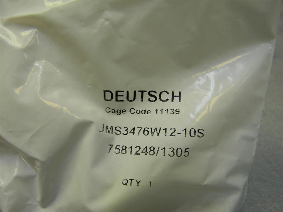 Deutsch MS3476W12-10s Circular MIL Spec Connector 10P SZ 12 lot of 3 - Image 3 of 4