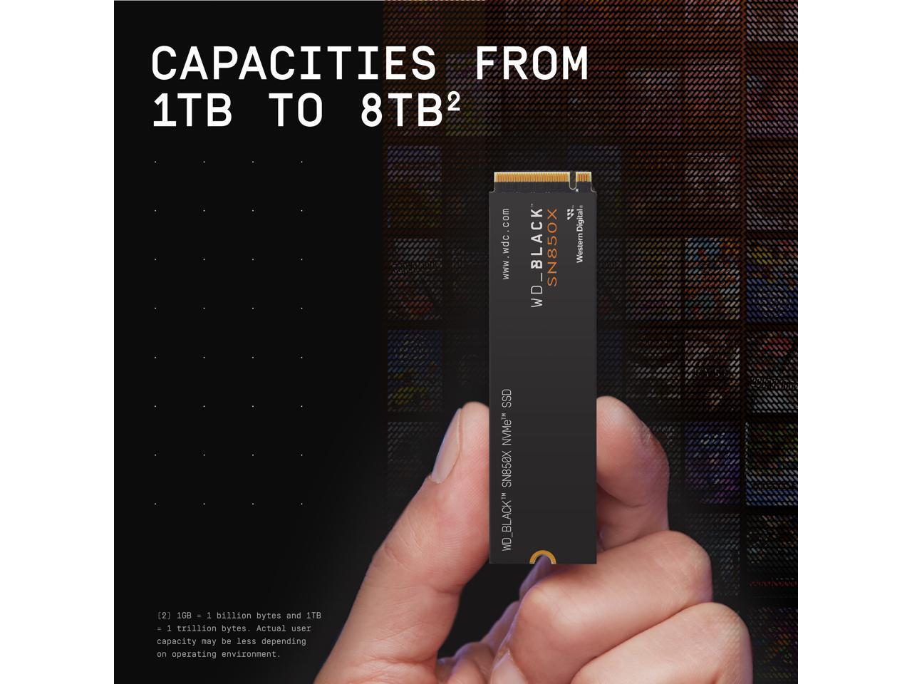 SSD WD_BLACK 1TB SN850X NVMe M.2 2280 PCIe 4.0 x4 Unidad de estado sólido interna, imagen 9