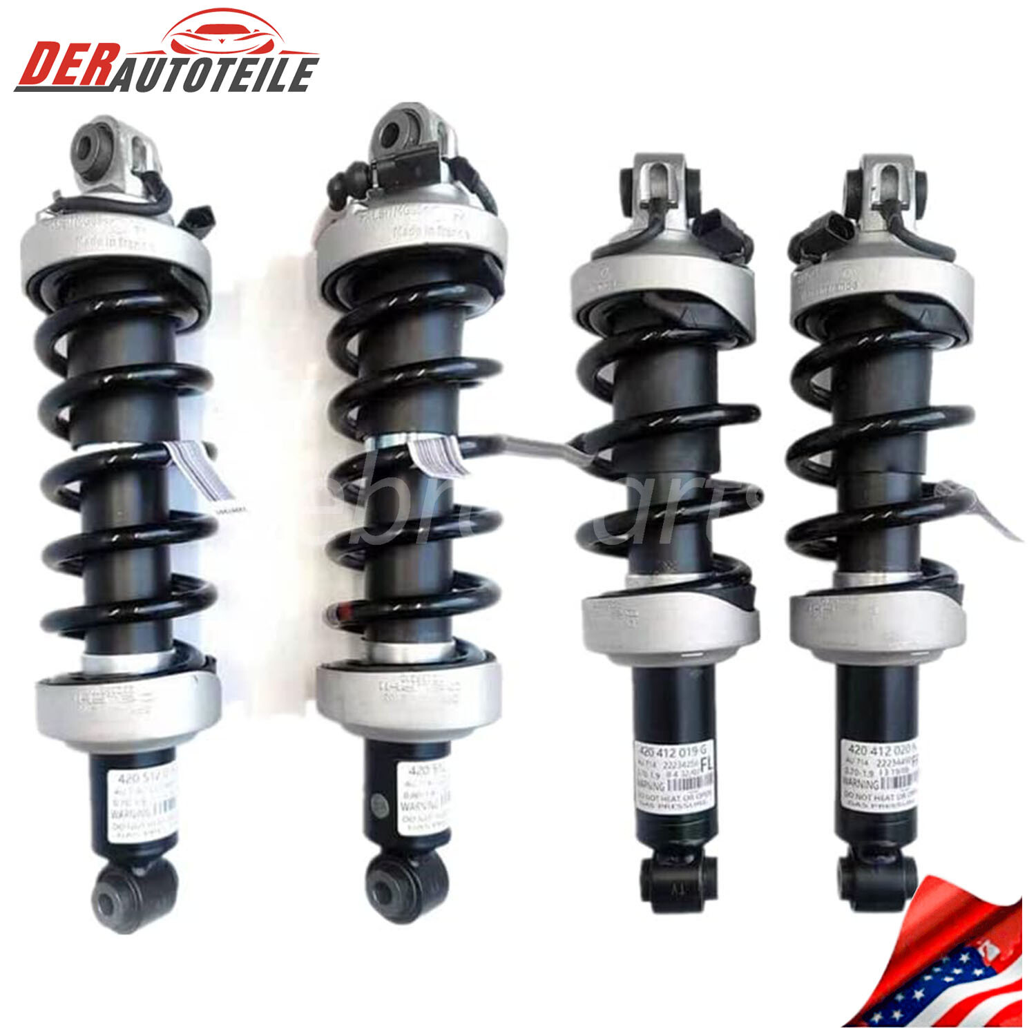Full Set Fit Audi R8 V8 V10 2007-2015 Front Rear Shock Absorber Strut MagneRide