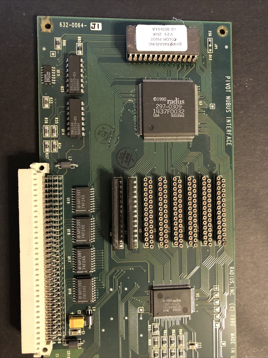 Radius Apple Macintosh NuBus ビデオカード APPLE MACINTOSH RADIUS NUBUS INTERFACE 820-0064-D VIDEO CARD | eBay