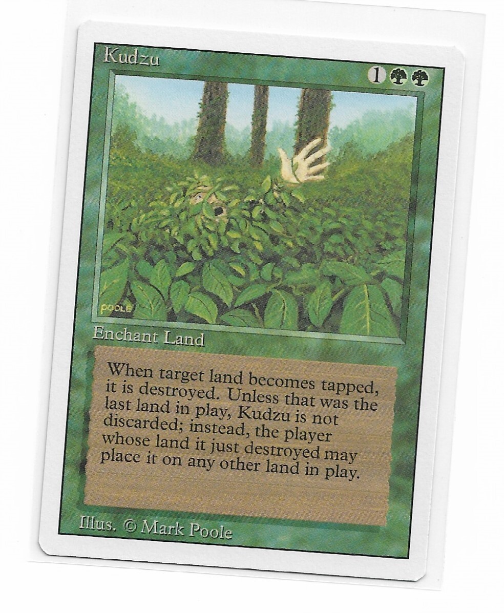 Magic the Gathering ~ MTG ~ 1x Kudzu ~ 3rd Edition ~  M/NM ~ REVISED