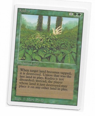 Magic the Gathering ~ MTG ~ 1x Kudzu ~ 3rd Edition ~  LP ~ REVISED