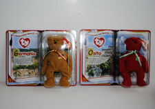 Ty Beanie Babies- INTERNATIONAL BEARS II "Osito" and "Germania"