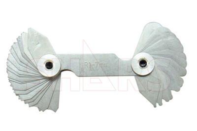 Shars 1-7mm Radius Gage Set 34 Leaves Gages for Machinist New !