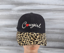 Cowgirl Cheetah Pattern Baseball Cap Hat Adjustable Horse Wear San Juan C. CA