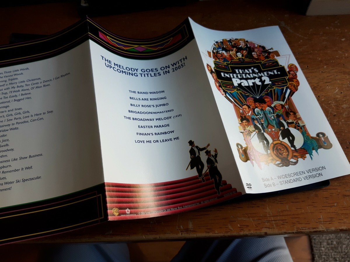 That's Entertainment PART 2, DVD,1976, FULL INSERT That's Entertainment PART 2, DVD,1976, FULL INSERT