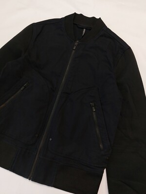 blackbarrett by neil barrett hybrid denim bomber jacket | eBay