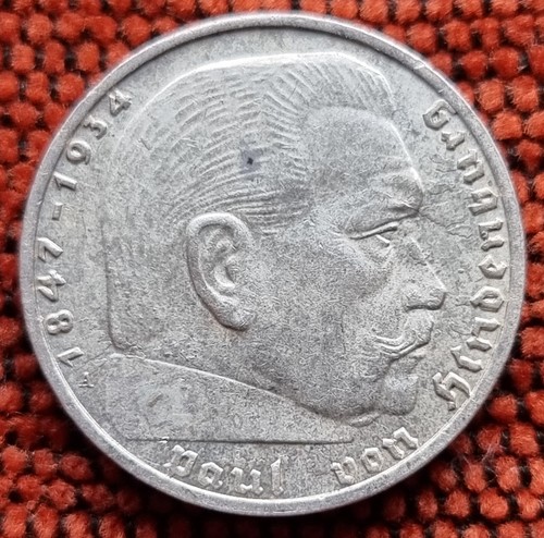 Nazi 2 Reichsmark 1934-1939 WWII Original III Reich Silver Coins Choose Yours - Picture 10 of 106