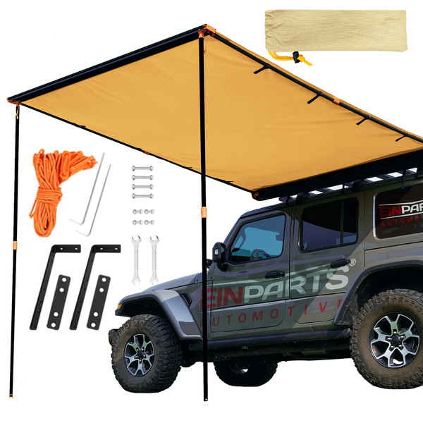 Sonnensegel Universal Markise Sonnenvordach Wohnwagen Wohnmobil Vorzelt 2X3M-image