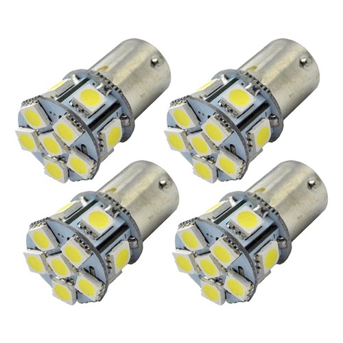 2x Valley Lighting 6V White BA15s LED Bulbs – 8 SMD 5050, 360° Beam – For Sidelights & Parking Lights – Classic Car Compatible