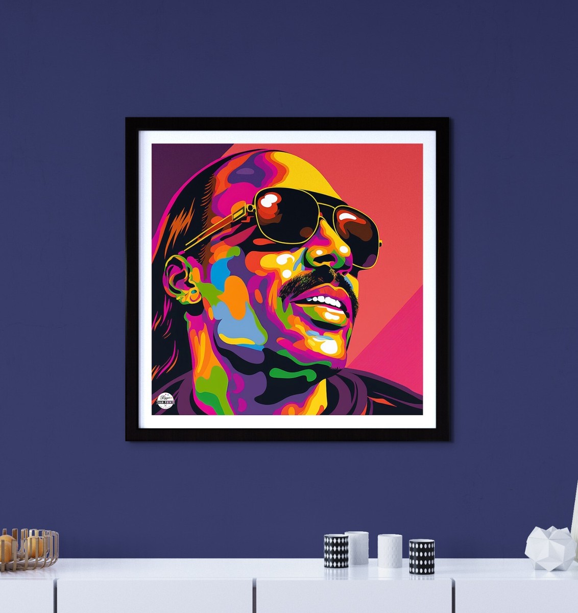 Stevie Wonder Pop Art Print - Motown Soul Music Wall artwork