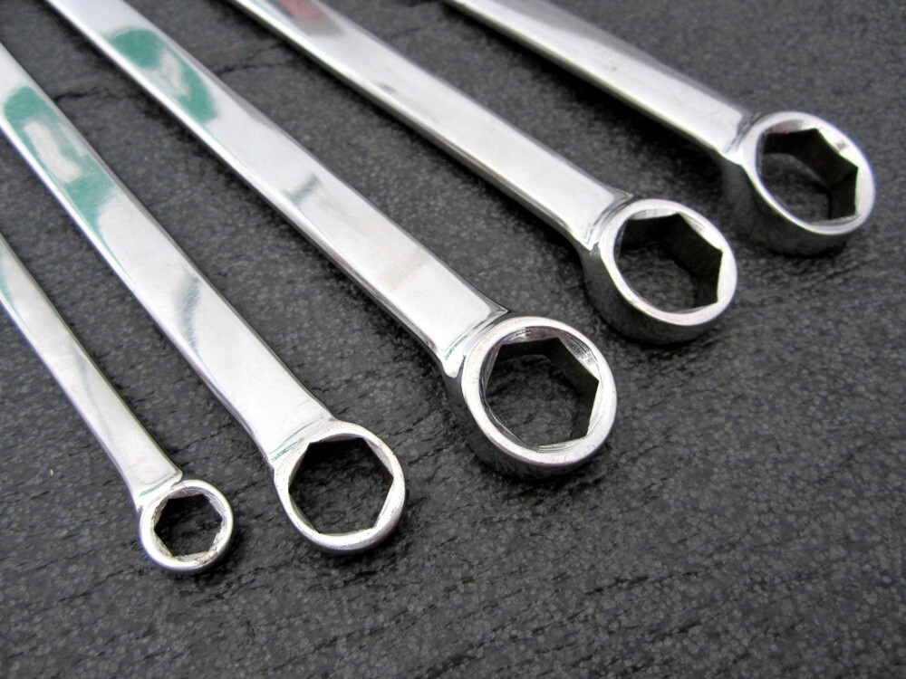 Vintage MATCO 5pc SAE 6pt Combination Wrench Set WCL Made in USA