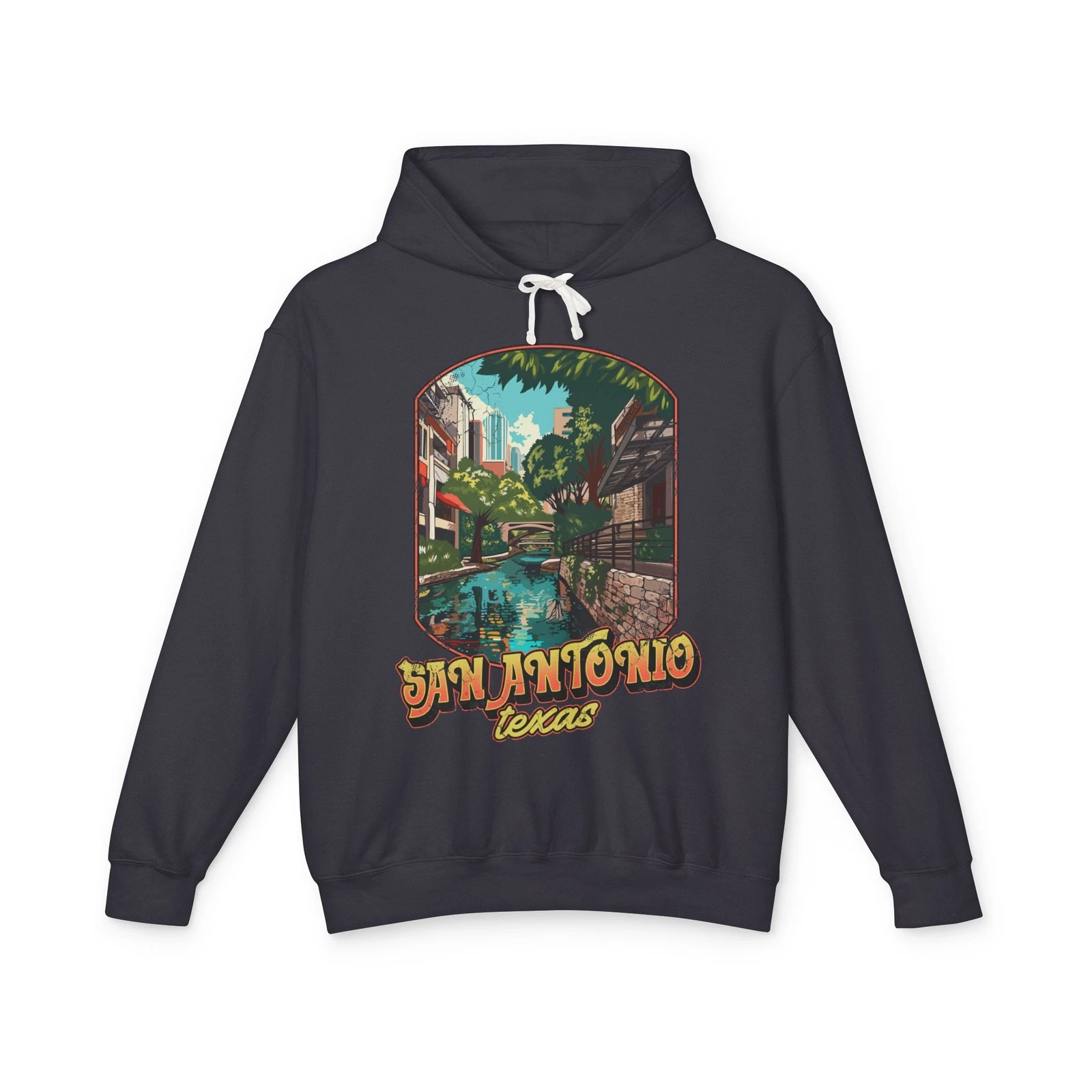 San Antonio Texas Hoodie, Lightweight Unisex Sweatshirt, Perfect for Travel,