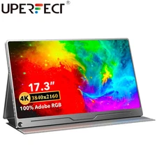 4K Portable Monitor UPERFECT 17.3" Gaming Monitor 3840x2160 HDMI USB C UHD