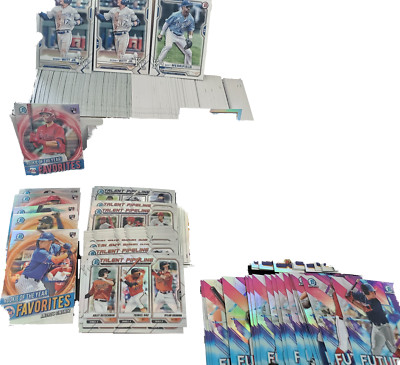2021 Bowman Baseball 400 Card Complete Set With Chrome + 3 insert sets PLS READ