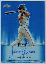 2015 LEAF METAL DRAFT PRISMATIC BLUE #BAJG1 JAVIER GUERRA/50