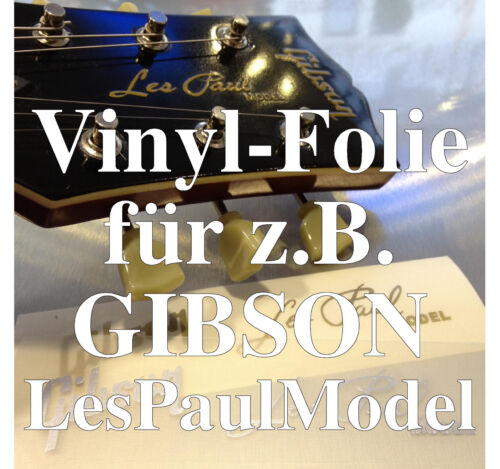 1x Vinyl-Folien Repair-Kit Kopfplatte / Headstock Decal z.B. GIBSON LesPaulModel - Picture 1 of 1