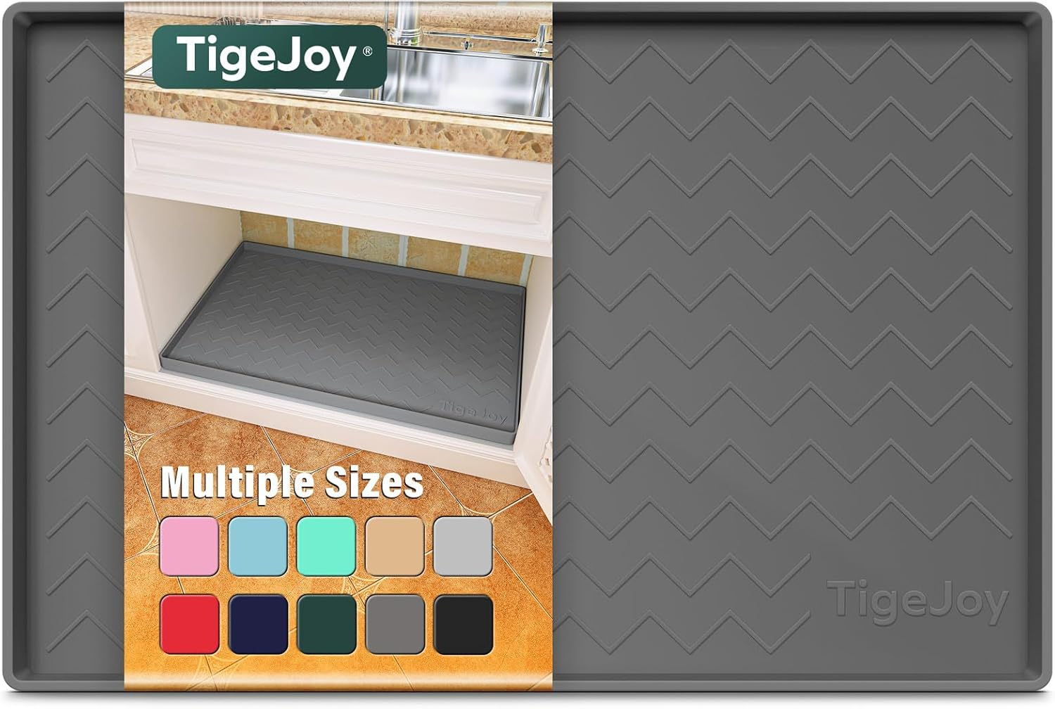 Waterproof Under Sink Mat 34x22 Kitchen Cabinet Liner Drawer Shelf Protector-image