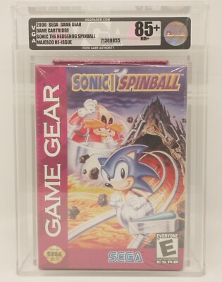 Sonic Spinball (Sega Game Gear, Majesco) New, Factory Sealed - VGA Graded 85+ NM