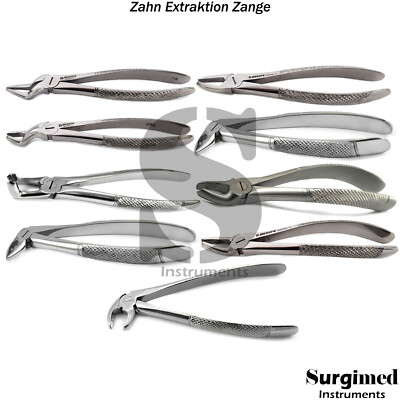 Zahnärztliche Extraktion Zange Oberkiefer Unterkiefer Molaren Zahnzange Zahnarzt