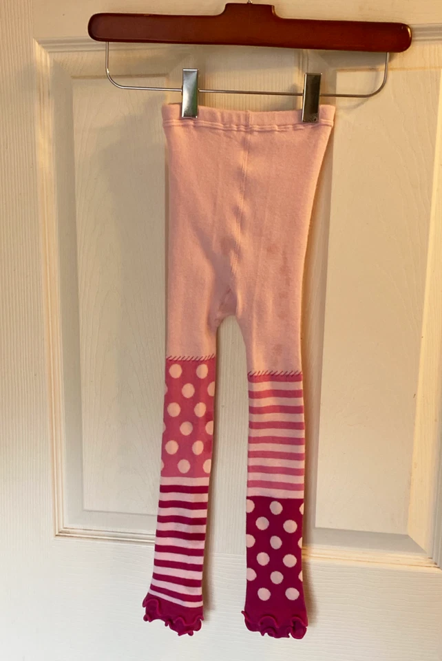 NAARTJIE Girls Fun Footless Funky Tights Size 6 - 8 Pink • Worn Once - Image 2 of 4