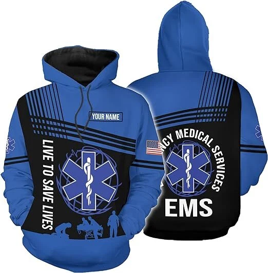 Ems hoodie with name clearance