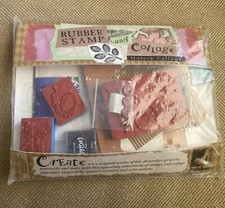 Vintage Rubber Stampede Stamp, Nature Collage Kit Unopened  Art Paper, Trinkets