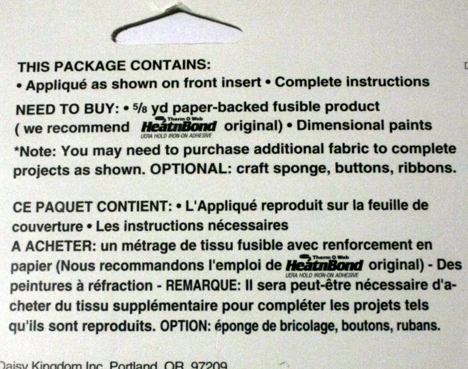 Kit de recortes de tela Daisy Kingdom No Sew Victor Victoria conejos conejos Foto 3 de 3